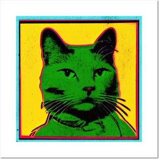 Pop Art Style Cat Posters and Art